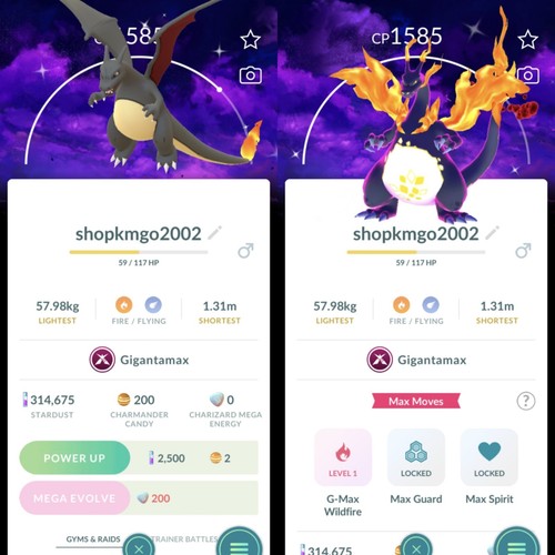 Shiny charizard gigantamax - shiny,