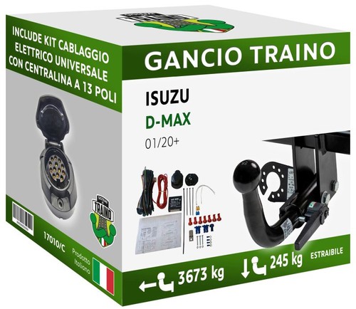 Gancio orizzontale estraibile - orizzontale,